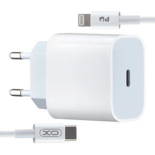 Сетевое зарядное устройство XO L65 2.4A с двумя USB портами, Белый 77714247 фото