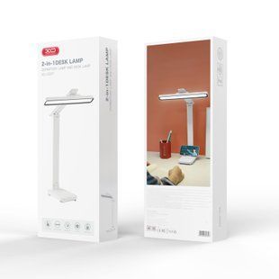 Настільна лампа XO OZ07 Tri-Color Multi-Speed ​​Desk Lamp 1200mAh Білий, Білий 77714283 фото