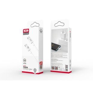 Кабель XO NB-Q259 iPhone15 Type-c to Type-c 60W, Білий 77714331 фото