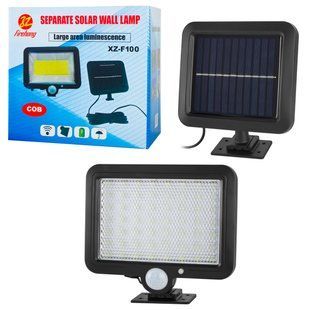 Уличный светильник фонарь Solar 1 COB 56 LED с датчиком движения (60 шт/ящ) &ndash; прожектор с мощным светом 77713647 фото