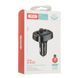 FM модулятор XO BCC03 18W Bluetooth+QC3.0 Quick Charger, Чорний, швидкий заряд 77714361 фото