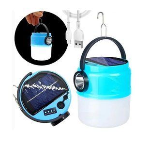 Ліхтар-лампа для кемпінгу Solar Lamp S-V70 акумуляторний з сонячною зарядкою 77714133 фото