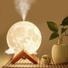 Нічник Місяць + зволожувач повітря 3D Moon Light, 15 см 77714168 фото