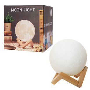Нічник Місяць 3D Moon Light, 15 см 77712481 фото