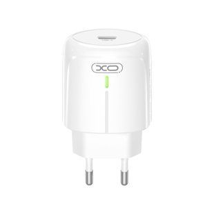 Сетевое зарядное устройство XO L116 PD30W/QC18W (1USB-C + 1USB-A) с быстрой зарядкой, Белый 77714231 фото
