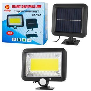 Уличный светильник фонарь Solar 1 COB XZ-F100 с датчиком движения (60 шт/ящ) с широким углом освещения 77713648 фото