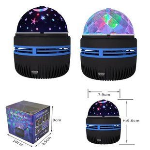 Ночник-проектор диско шар, Звездное небо LED Mini Magic Ball RD 1001 M 77714166 фото