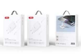 Сетевое зарядное устройство XO L127 USB-A QC18W с быстрой зарядкой и кабелем Type-C, Белый 77714239 фото
