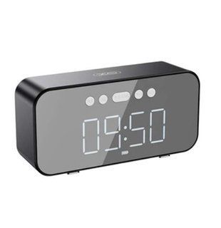 Портативна колонка XO F41, з годинником Mirror Clock, чорний 77714266 фото