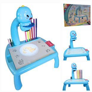 Стіл для малювання Projector Painting з проектором RPY 222-3 з кольоровими маркерами 77714067 фото