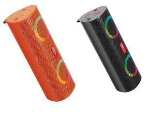 Портативна колонка XO F43, outdoor dual speaker, RGB Bluetooth speaker, чорний 77714423 фото