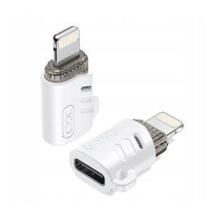 Адаптер XO NB256E Type-c female to Lightning adapter, Білий, зручний 77714382 фото