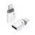 Адаптер XO NB256E Type-c female to Lightning adapter, Белый, удобный 77714382 фото