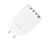 Сетевое зарядное устройство XO L100 4USB с быстрой зарядкой 1USB QC3.0 + 3USB 2.4A, Белый 77714431 фото